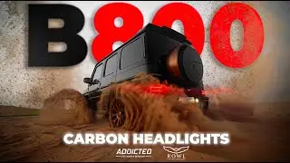 Mercedes G63 B800 Carbon Fiber headlight masks | Partner Addicted Dubai.