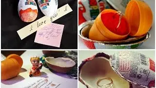 Как положить свой подарок в киндер сюрприз / мастер класс