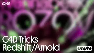 Like Rozov: C4D Redshift+Arnold tricks