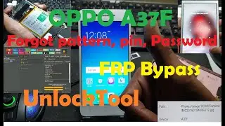 Oppo A37│Screen Lock Removal Via Unlocktool