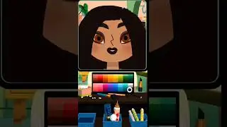 МАКИЯЖ ТОКА БОКА//MAKE UP TOCA BOCA//Чёрный макияж🖤🖇️ #токабока #tocaboca