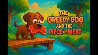 🐶 The Greedy Dog and the Piece of Meat | 3D Moral Story for Kids | Choco Banana