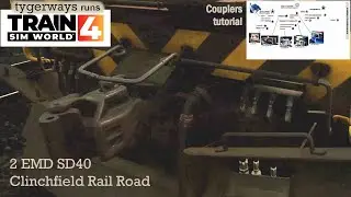 Couplers 2: Semi-automatic, Janney/AAR/Buckeye | Clinchfield (Train Sim World tutorial)