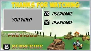 Cartoon WOT Outro Template FREE SONY VEGAS PRO 11, 12, 13