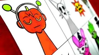 Drawing INCREDIBOX SPRUNKI But Halloween Mode 🎃🎃🎃