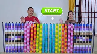 Family Game | Color Roll Puzzle Challenge, Who's Faster ☆ Level 10