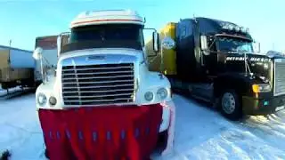 Long-haul trucking across the Far East, voyage to Sakhalin, December 2017