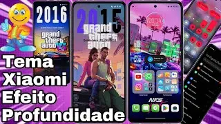 Super Completo! Tema Xiaomi Estilo Minimalista, Efeito de Profundidade HyperOs @CiclopeTech