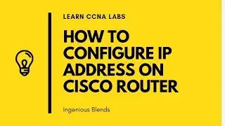 How to set IP address on CISCO router interface | CCNA LABS | NETWORKING