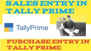 How to pass Purchase entry in tally prime / How to pass Sales Entry in tally prime @MasterJi