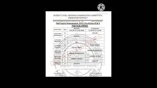 Seba Class 9 and 10 Half Yearly Exam Routine 2023 Dibrugarh District @QUICKEDUUPDATES