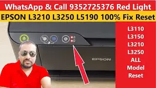 epson l3210 red light blinking solution || Service Required Solution