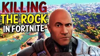 Killing the Rock In Fortnite Chapter 3!  -The Foundation Fight