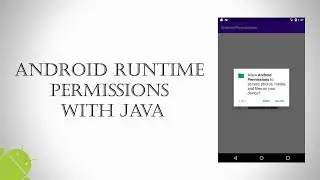 Android runtime permissions with Java