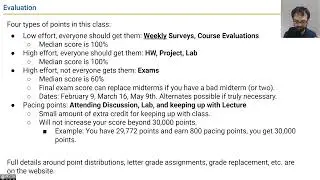 [Intro1, Video 1b] 61B Logistics