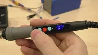 портативный паяльник 12 - 24 вольта с регулировкой температуры.