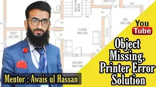 Missing Object in pdf (AutoCAD Drawing) printer error solution.Drawing not show in pdf