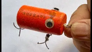 Làm lure với Kim khâu và dây câu - Make a Topwater lure with sewing needle and Braid line
