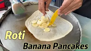 Roti, Banana Pancakes / Thailand Street Food