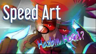 Hazbin Hotel Speed Art - Alastor and Vox