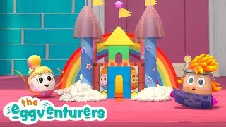 Pascha and Red Build a Castle 🏰 | The Eggventurers by GoldieBlox