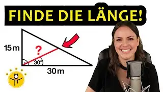 Wie lang ist die rote Strecke? – Mathe RÄTSEL Geometrie