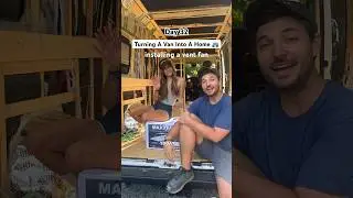Van Build🚐 installing a Vent Fan!! This Maxxair vent fan is from @VanlifeOutfitters #vanlife #diy