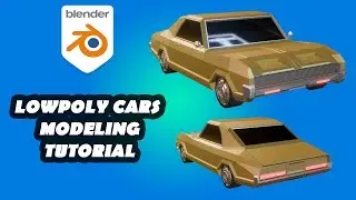 low poly car modeling tutorial in blender (car03)