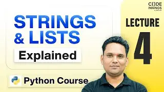 Strings & Lists in Python Made EASY (Full Concept + Practice)