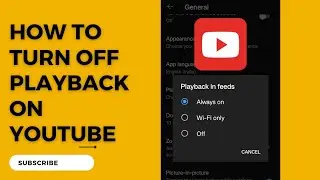 How to Turn Off Auto-playback Videos in YouTube app || 2023