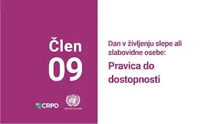Dan v življenju slepe ali slabovidne osebe: Pravica do dostopnega sveta
