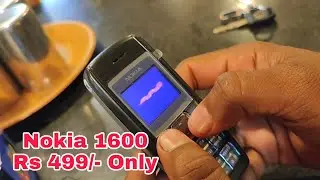 Refurbished Nokia 1600 mobile Phone Unboxing | Snake game playing