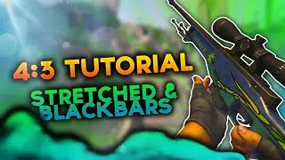 How to play 4:3 stretched/blackbars in csgo!