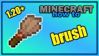 How to Craft and Use a Brush! (1.20+) | Easy Minecraft Tutorial