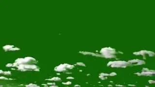 Amazing real clouds on green screen