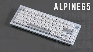 Clean White & Grey Mechanical Keyboard - Alpine65