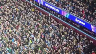 Villa chant against Bayern Munich