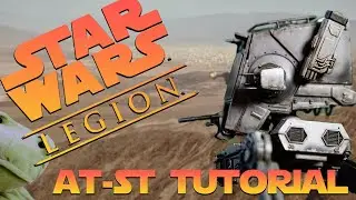 AT ST Star Wars Legion EASY Tutorial | LED Lights and Speed Paints