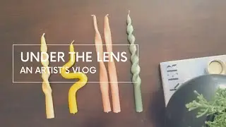 DIY CANDLE TWISTS HOLIDAY GIFTS - under the lens - artist's vlog 46