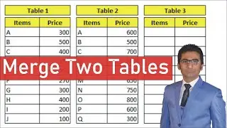 How to Merge Two Tables in Excel | MRB Tech Solutions