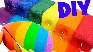 DIY ЛИЗУН из зубной пасты и без тетрабората ❤ РАДУЖНЫЙ КИНЕТИЧЕСКИЙ ПЕСОК СВОИМИ РУКАМИ ❤ ЛИЗУНЫ