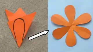 how to make flower 6 petal | basic   flower paper | kelopak bunga 