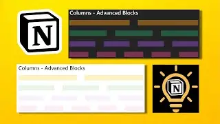 Columns - New Advanced Blocks in Notion - Notion Quick Tips