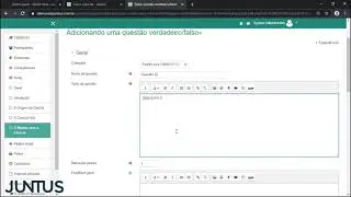 CURSO DE MOODLE   QUESTÃO DE VERDADEIRO OU FALSO