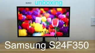 Samsung S24F350 unboxing and setup