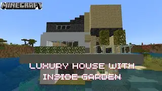 MINECRAFT | Building Luxury Dream House With Inside Garden