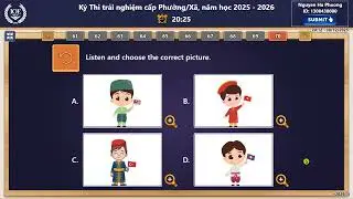 Thi thử trải nghiệm IOE lớp 4 cấp Phường NH 2025-2026
