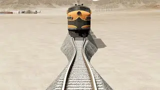 Trains vs Narrow Rails – BeamNG.Drive
