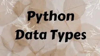 Data types in Python | Creative Notes
