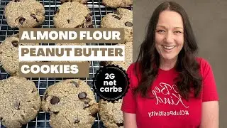 Almond Flour Peanut Butter Cookies (2G NET CARBS per cookie)